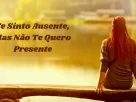 Te sinto ausente