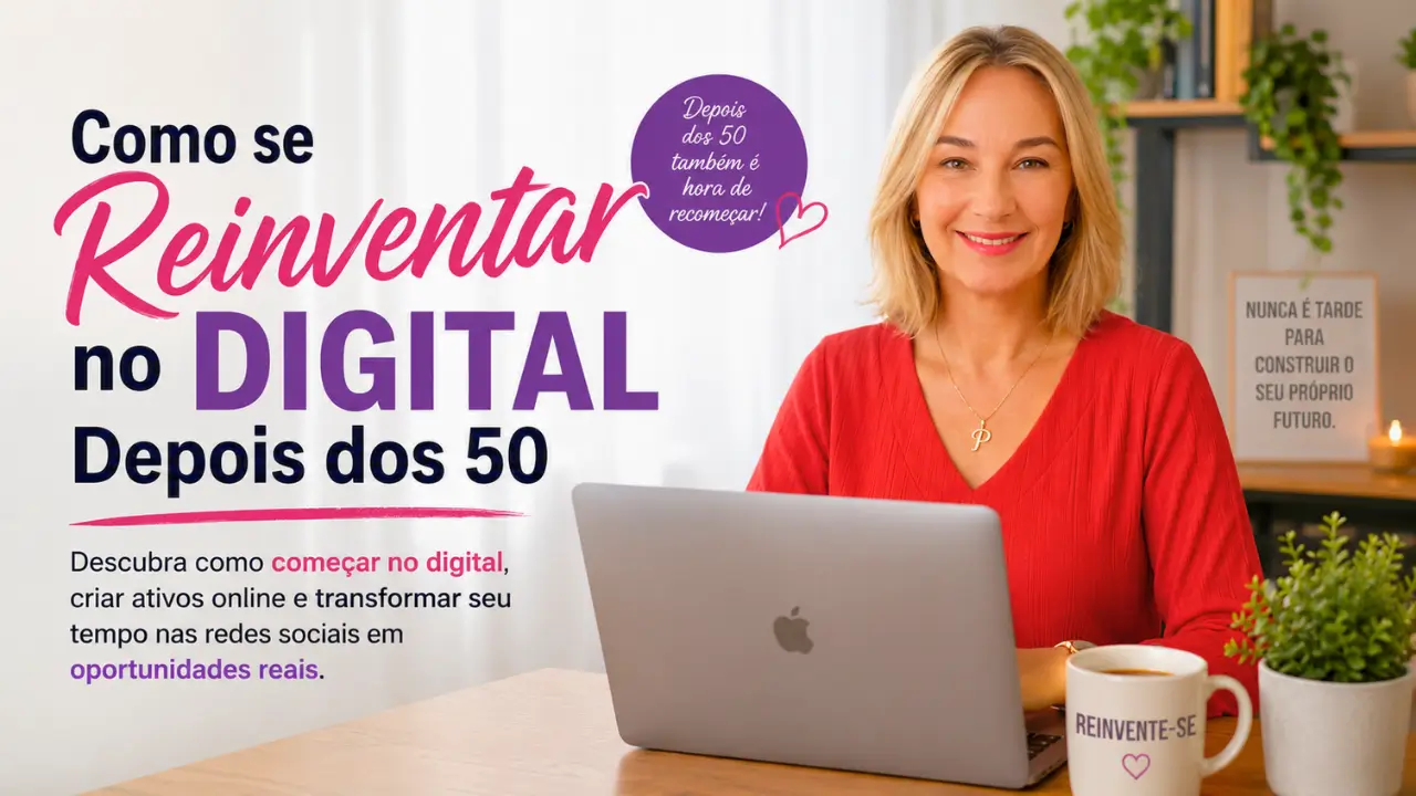 como se reinventar no digital depois dos 50